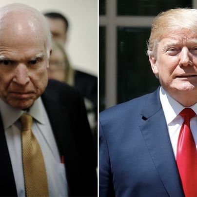 Since his death last year, a total deification has occurred regarding former Senator John McCain - the fallen jet pilot who allegedly recorded enemy propaganda for the Viet Cong before becoming one of the most ill-tempered and warmongering public officials in modern history.
President Donald Trump is not willing to go along with propaganda about Sen. McCain's record. Trump remembers that Sen.  #donaldtrump #FBI #JohnMcCain #russiancollusion #SteeleDossier